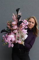 Prometia Ellegancja, nowoczesny bukiet nagrobny we wkładzie