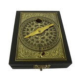 Kepler, zegar słoneczny i kompas, wieko mosiężne