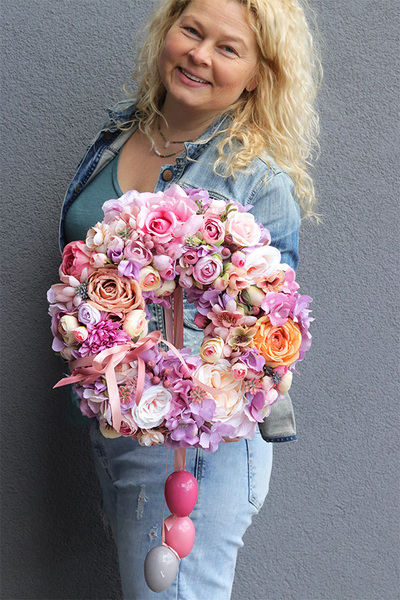 Bogactwo Natury Easter 2, kwiatowy wianek z jajkami