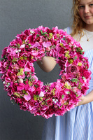 Fuksja Letta, bogaty wianek dekoracyjny