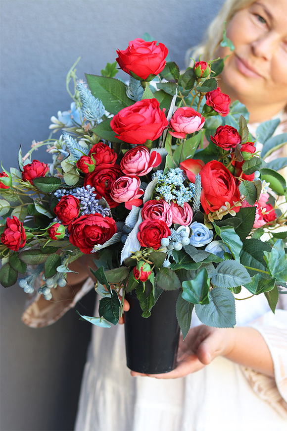 Berry Rose, komplet dekoracji nagrobnych