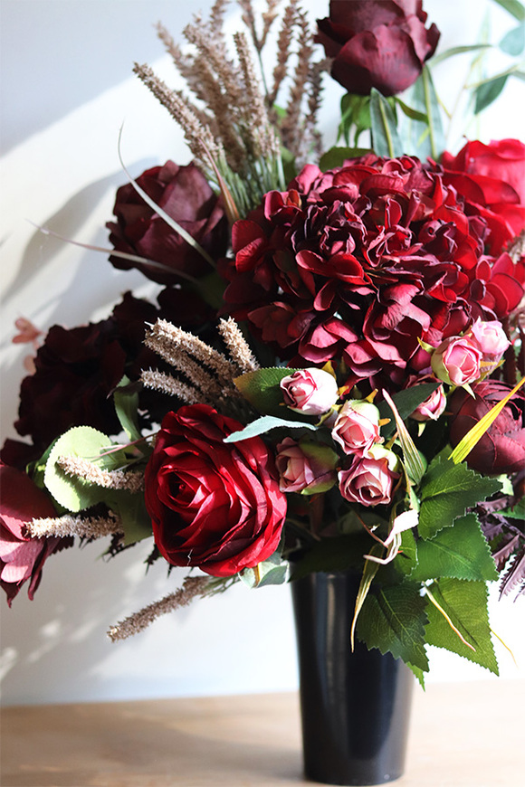 Bordo Deluxe, bukiet nagrobny we wkładzie