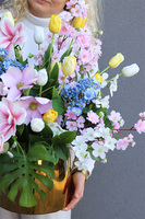 Longoria Spring, stroik wiosenny z magnolią