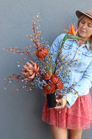 Domero, bukiet nagrobny we wkładzie, dł.74cm