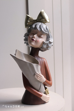 Mademoiselle, figurka dekoracyjna kobieta D, wys.36cm