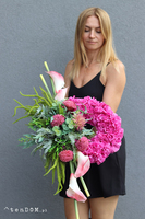 Różowa Magia, oryginalny wieniec nagrobny