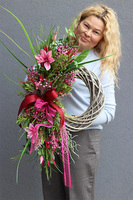 Asmetrio Deluna, kolorowy wianek na drzwi