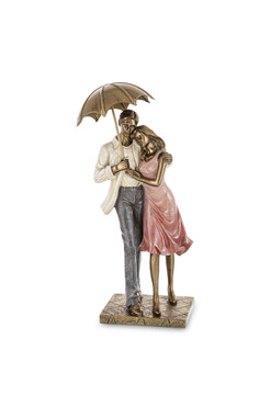 Family, figurka dekoracyjna para pod parasolem, wys.29cm