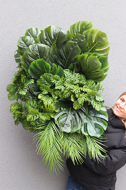 Sopot Cocktail Bar A, ścianka jednostronna ze sztucznych roślin, wym.70x50cm