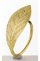 Leaf, obrączki na serwetki, liść, złote