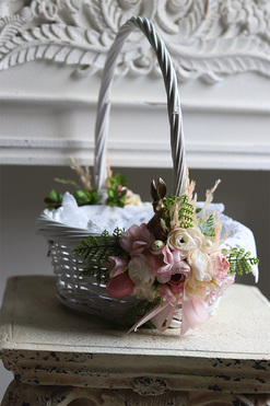 Belladonna, dwustronnie dekorowany koszyczek wielkanocny, wys.37cm 