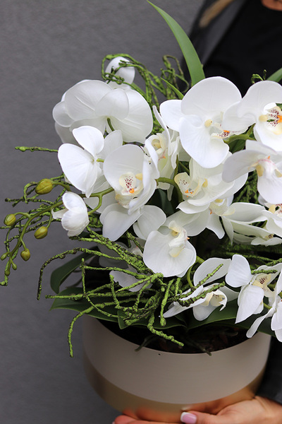 Izydoria, wysokiej jakości sztuczny storczyk, wym.42cm