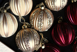 Red & Gold Velvet, błyszczące świąteczne bombki