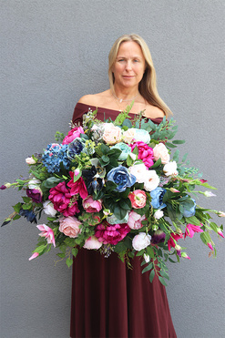 Caryca Katarzyna Premiosa, kompozycja nagrobna w misie, wym.55x80cm