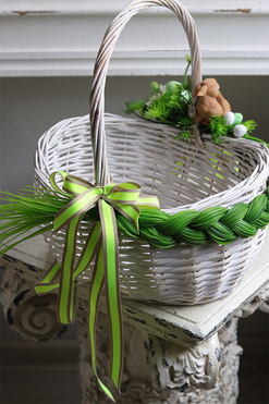 Maryna, dekorowany koszyczek wielkanocny, wys.33cm