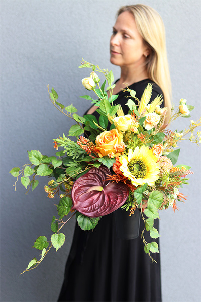 Miodowe Lata 2, komplet dekoracji nagrobnych, kompozycja + bukiet