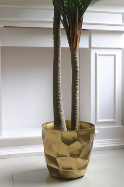 Palma Deluxe, wysokiej jakości sztuczna palma w metalowej donicy, wys.189cm