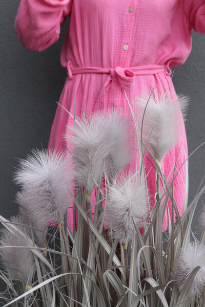 Fiberglass Marzia Black, sztuczne trawy w czarnej donicy