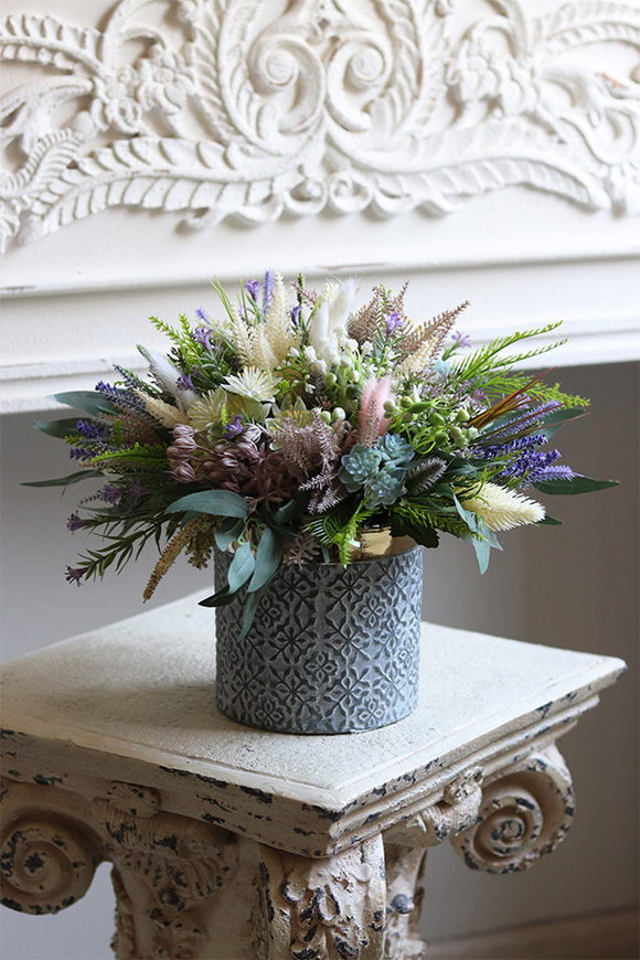 kompozycja z wrzosem, Boho Gretra