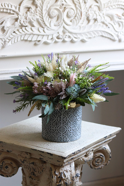 kompozycja z wrzosem, Boho Gretra