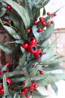 Eukaliptusowy, świąteczny wianek ozdobny, śr.46cm