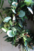 Green Leaves 2, zielony wianek na drzwi, śr.40cm 