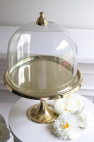 Lux Villa Gold Sweetie, patera na nodze z kloszem