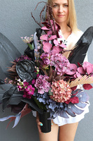 Gerra Terrana, duży nowoczesny bukiet nagrobny	