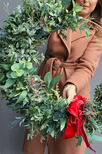 Zima Na Zielono, wianek na obręczy