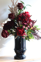 Bordo Deluxe, bukiet nagrobny we wkładzie