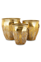 komplet 3 - ech metalowych osłonek, Goldeneo, C, wym.43.5/39/36cm