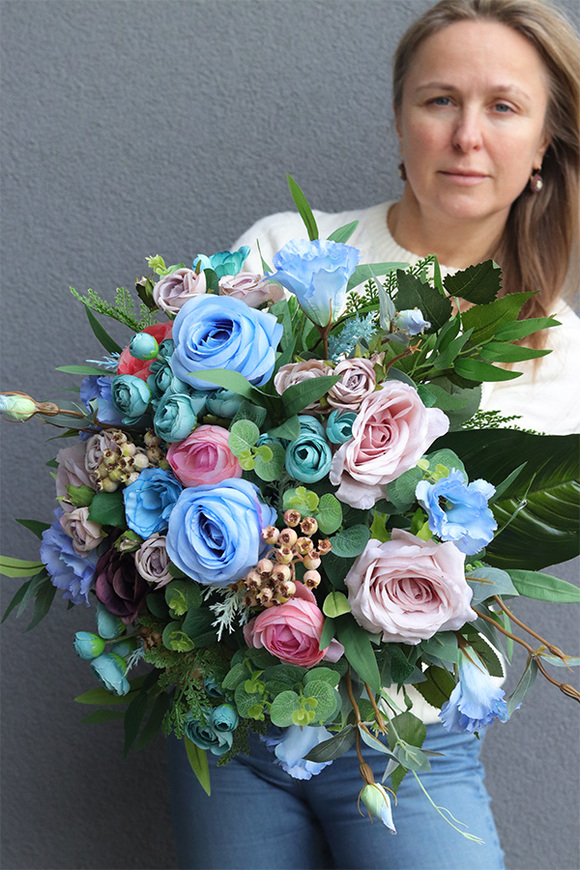 Sara Pastels, bukiet nagrobny we wkładzie do wazonu