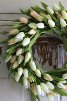bardzo elegancki wianek z tulipanów, Witaj Wiosno New