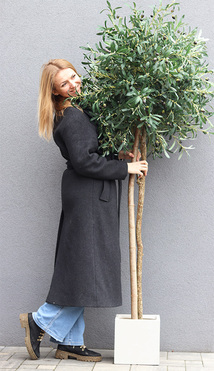 Drzewko Oliwne Concrete, sztuczna roślina w donicy, wys.195cm