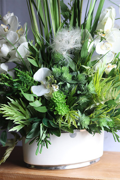 Grenoa Glamour 2, kompozycja z trawą i storczykiem, wys.74cm