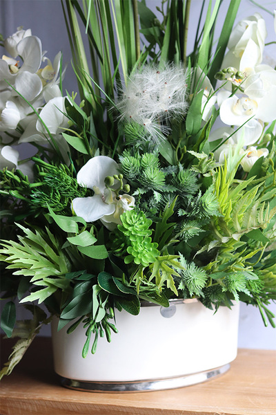 Grenoa Glamour 2, kompozycja z trawą i storczykiem