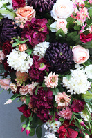 Bordo Premium, elegancka wiązanka nagrobna