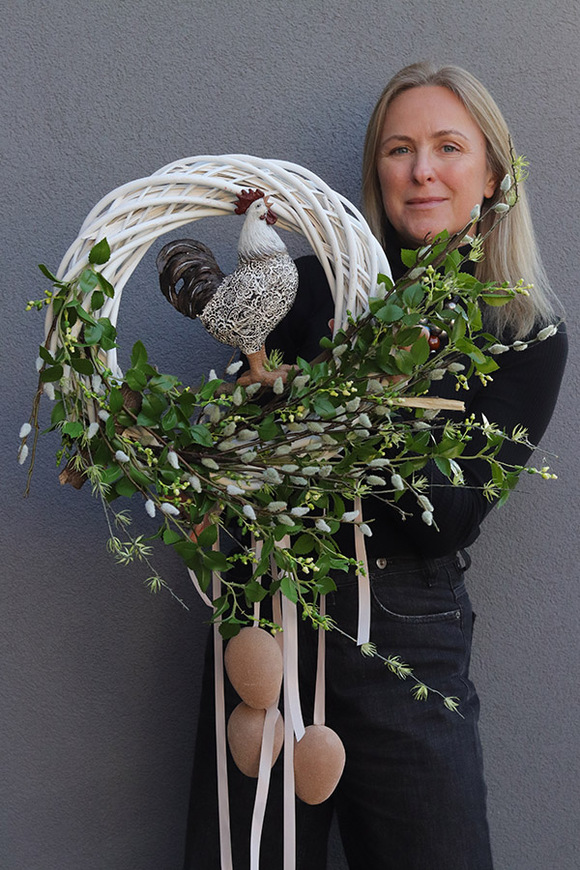 Coco Vintage, wielkanocny wianek na drzwi