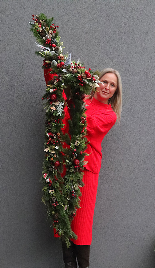 Kominkowa Girlanda, girlanda świąteczna