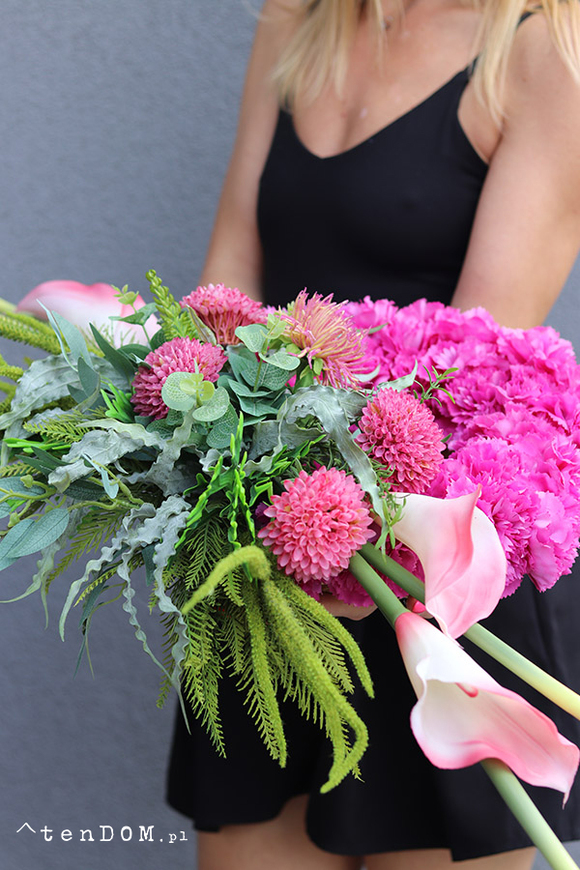 Różowa Magia, oryginalny wieniec nagrobny