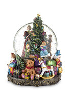 Ubieramy Choinkę, świąteczna szklana kula śnieżna pozytywka LED