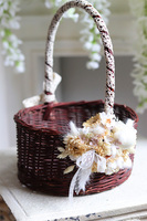 dekorowany koszyczek wielkanocny, Matilde, wys.30cm