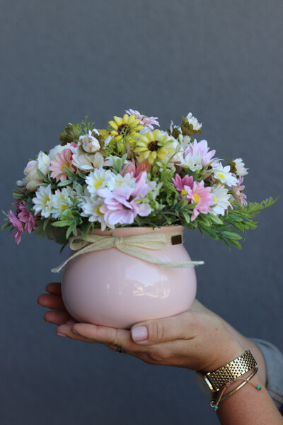 Błogie Lato, kompozycja kwiatowa w naczyniu