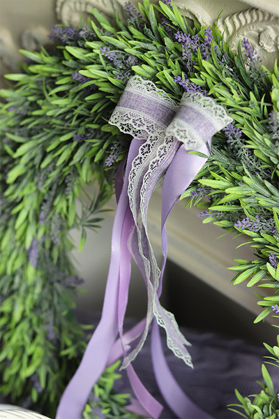 dekoracyjny wianek Lawendowe Pola