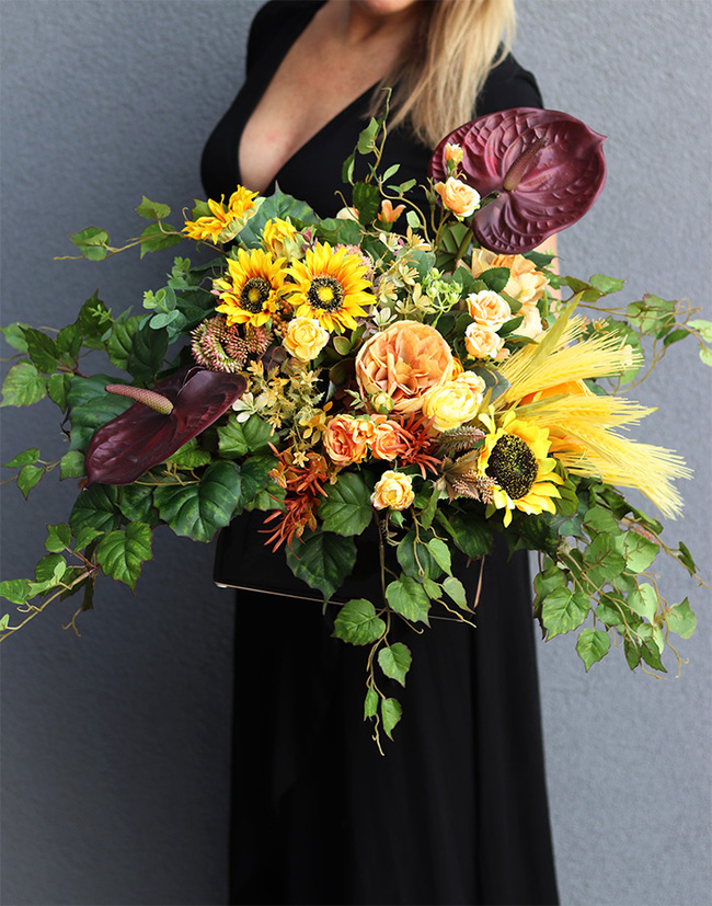 Miodowe Lata 2, komplet dekoracji nagrobnych, kompozycja + bukiet