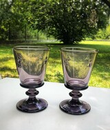 6 kielichów z pszczołą, kolor bakłażan, La Rochere poj.240ml