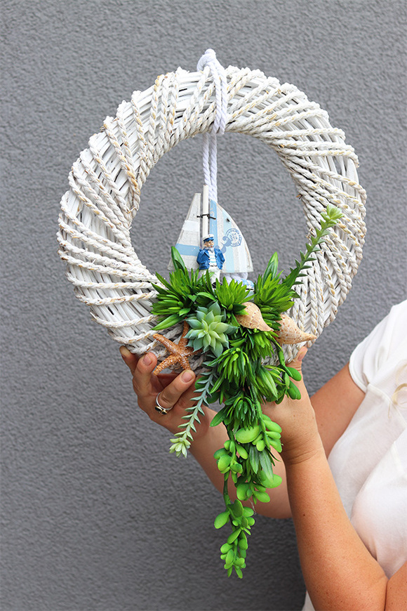 Mare, marynistyczny wianek na ścianę