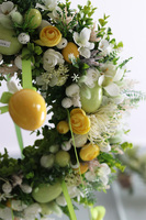 bogaty wianek sufitowy, Wielkanocna Radość, śr.45cm 