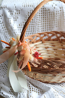 Pomarańczowa Wielkanoc, dekorowany koszyczek na święconkę