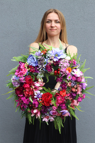 Temania, wianek dekoracyjny na drzwi